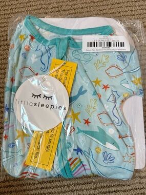 Little Sleepies Ocean Pals Zippy 0-3 months